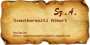 Szentkereszti Albert névjegykártya